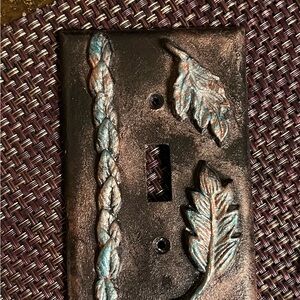 Decorative Leaf Switch Plate Cover